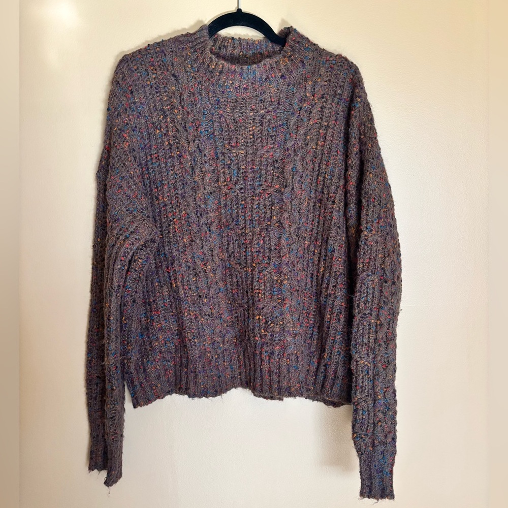 Knox Rose Multicolor Speckled Knit Sweater